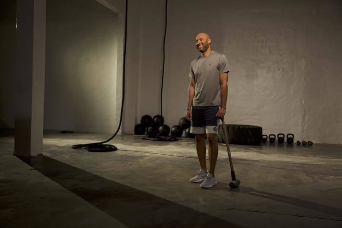 Derek Jeter poses in photo shoot.